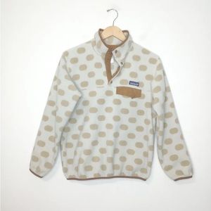 Patagonia poka-dot button up fleece.